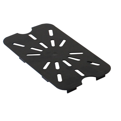 Thunder Group PLPA7140DSBK 1/4 Size Drain Shelf Scratch Resistant Polycarbonate Black