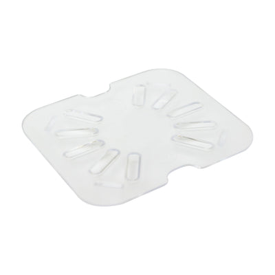 Thunder Group PLPA7160DS 1/6 Size Drain Shelf Scratch Resistant Clear Polycarbonate