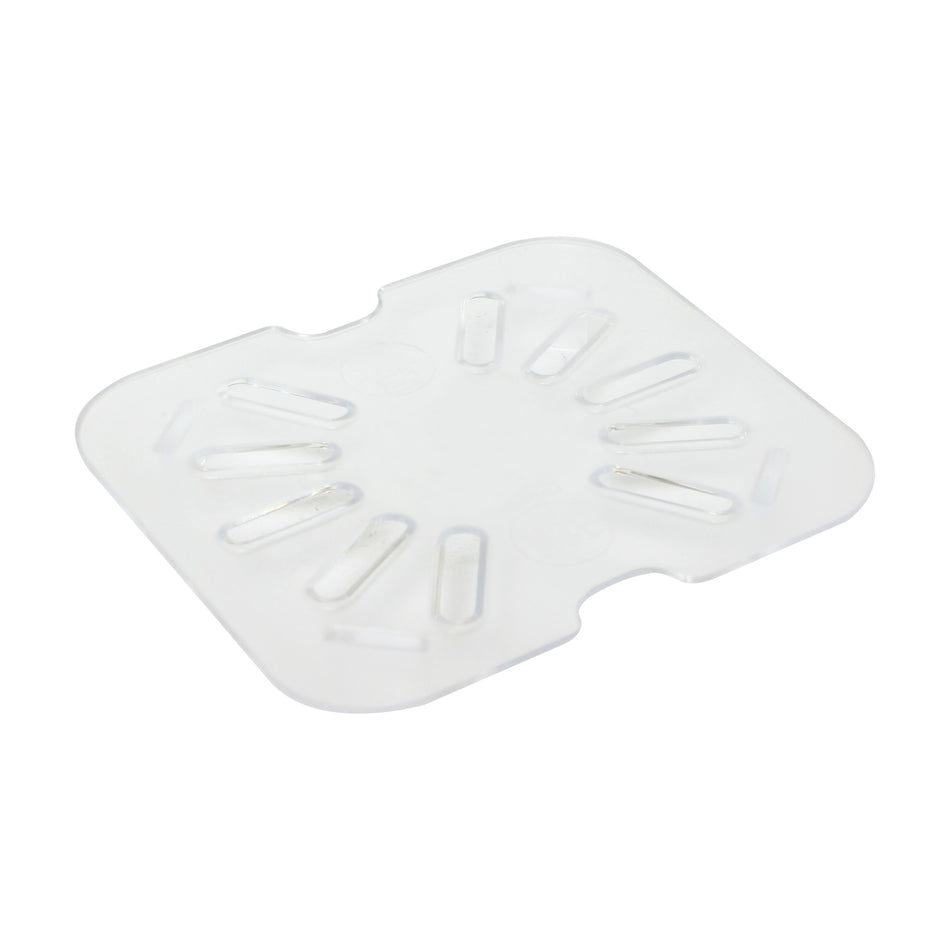 Drain Shelf for Sixth Size Food Pan, Clear Color , Polycarbonate, withstand temperature from -40°F up to 210°F, Dishwasher Safe, Break-Resistant, Shatter-Resistant, No Microwave, No Oven, NSF