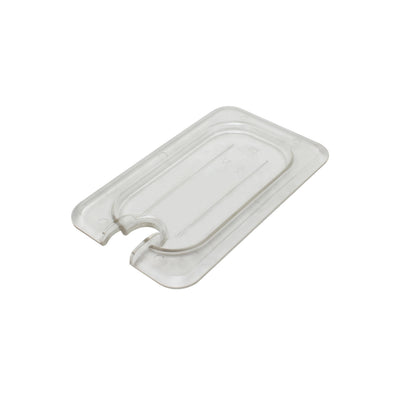 Thunder Group PLPA7190CS 1/9 Size Food Pan Cover Notched Clear Polycarbonate
