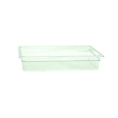 Thunder Group PLPA8004 Full Size Food Pan Clear Polycarbonate Shatter Scratch Resistant