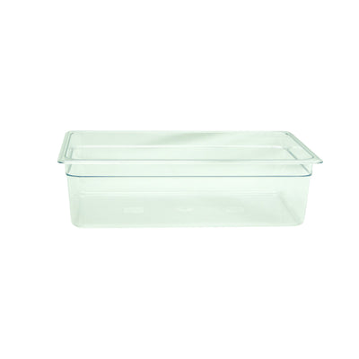 Thunder Group PLPA8006 Full Size Food Pan 20.75 Inch Clear Polycarbonate Dishwasher Safe