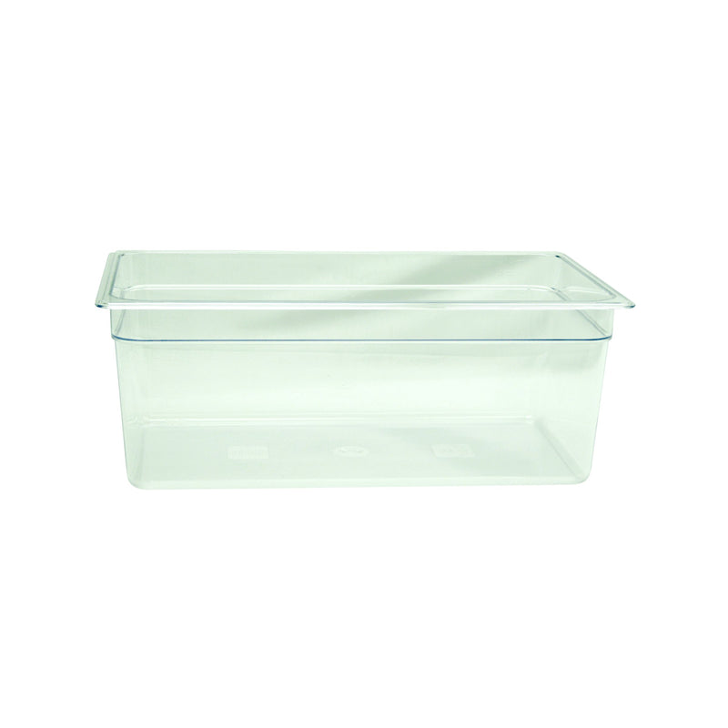 Thunder Group PLPA8008 Full Size Food Pan 20.87 Inch Clear Polycarbonate with Dishwasher Safe