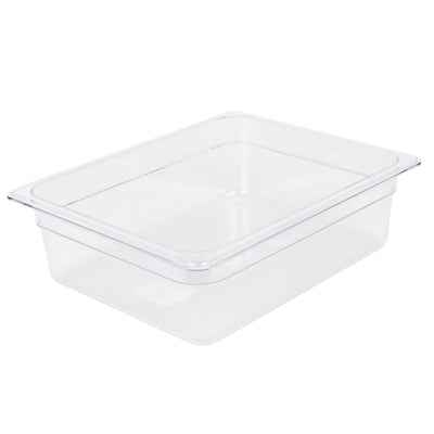 Thunder Group PLPA8124 1/2 Size Clear Food Pan Shatter Resistant Polycarbonate
