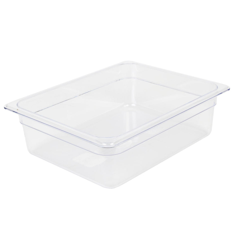 Thunder Group PLPA8124 1/2 Size Clear Food Pan Shatter Resistant Polycarbonate