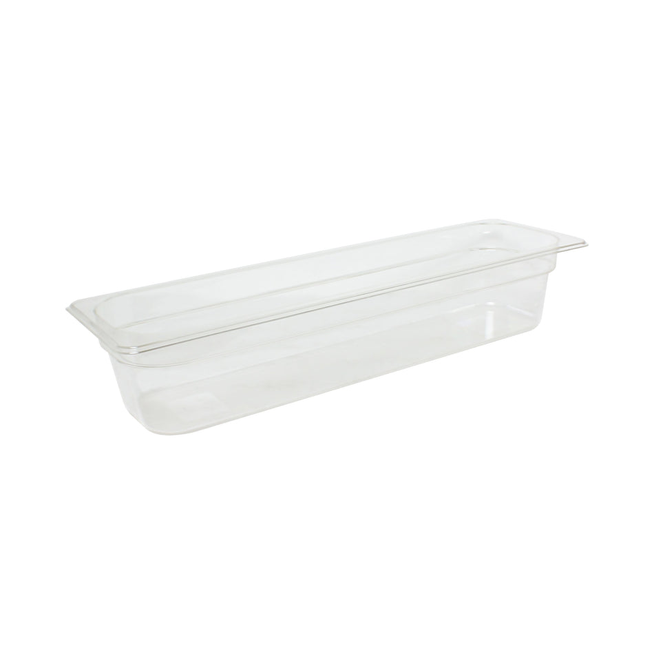 Thunder Group PLPA8124L 1/2 Size Long Food Pan Clear Polycarbonate Shatterproof