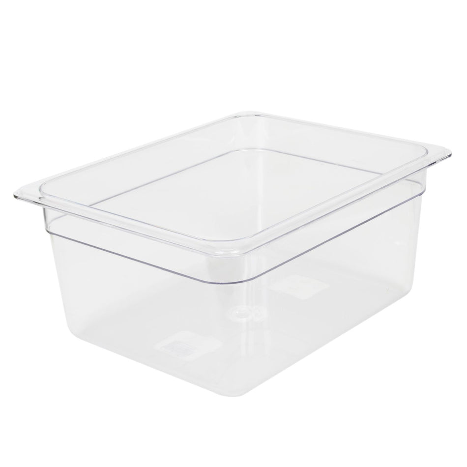 Thunder Group PLPA8126 1/2 Size Clear Food Pan Shatter and Scratch Resistant