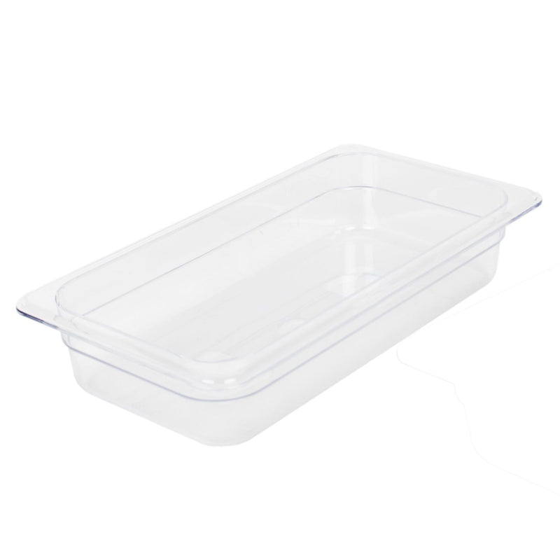 Thunder Group PLPA8132 1/3 Size Food Pan Shatter Resistant Clear Polycarbonate