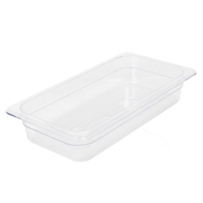 Thunder Group PLPA8132 1/3 Size Food Pan Shatter Resistant Clear Polycarbonate