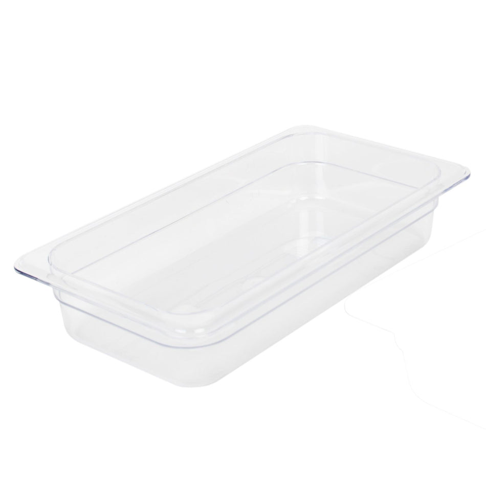 Thunder Group PLPA8132 1/3 Size Food Pan Shatter Resistant Clear Polycarbonate