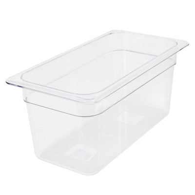 Thunder Group PLPA8136 1/3 Size Clear Food Pan Polycarbonate Shatter Resistant