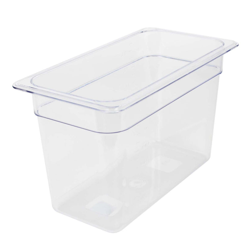 Thunder Group PLPA8138 1/3 Size Food Pan Shatter Resistant Clear Polycarbonate