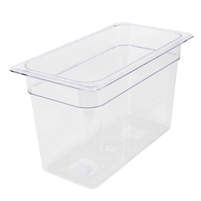 Thunder Group PLPA8138 1/3 Size Food Pan Shatter Resistant Clear Polycarbonate