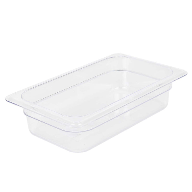 Thunder Group PLPA8142 1/4 Size Food Pan Clear Polycarbonate Dishwasher Safe