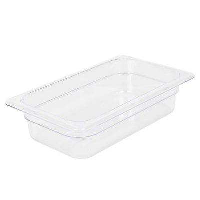 Thunder Group PLPA8142 1/4 Size Food Pan Clear Polycarbonate Dishwasher Safe