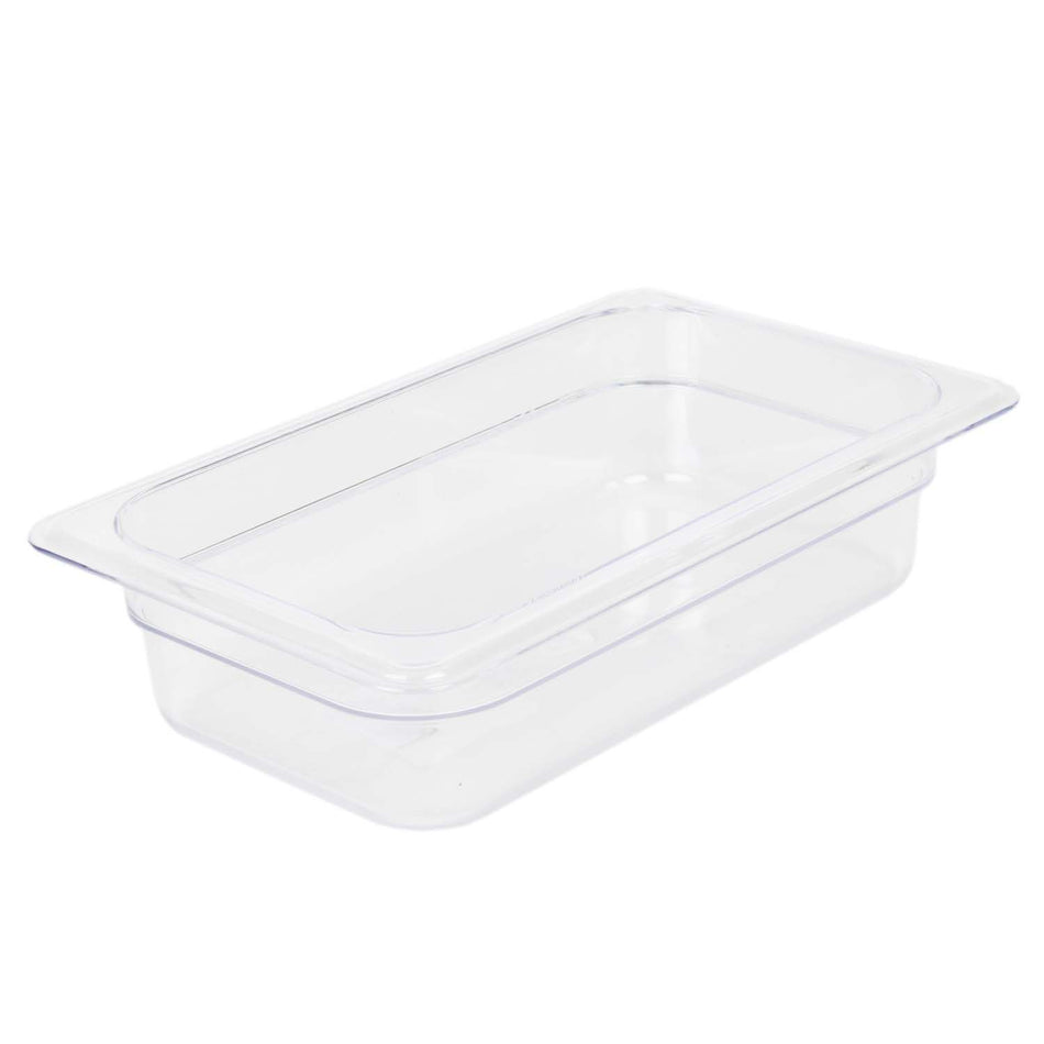 Thunder Group PLPA8142 1/4 Size Food Pan Clear Polycarbonate Dishwasher Safe