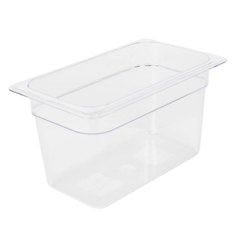 Thunder Group PLPA8146 1/4 Size Clear Food Pan Polycarbonate Dishwasher Safe