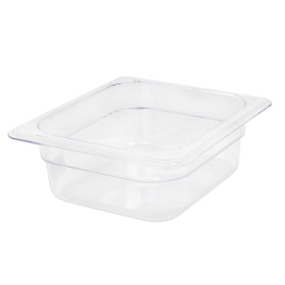Thunder Group PLPA8162 1/6 Size Clear Polycarbonate Food Pan NSF Dishwasher Safe