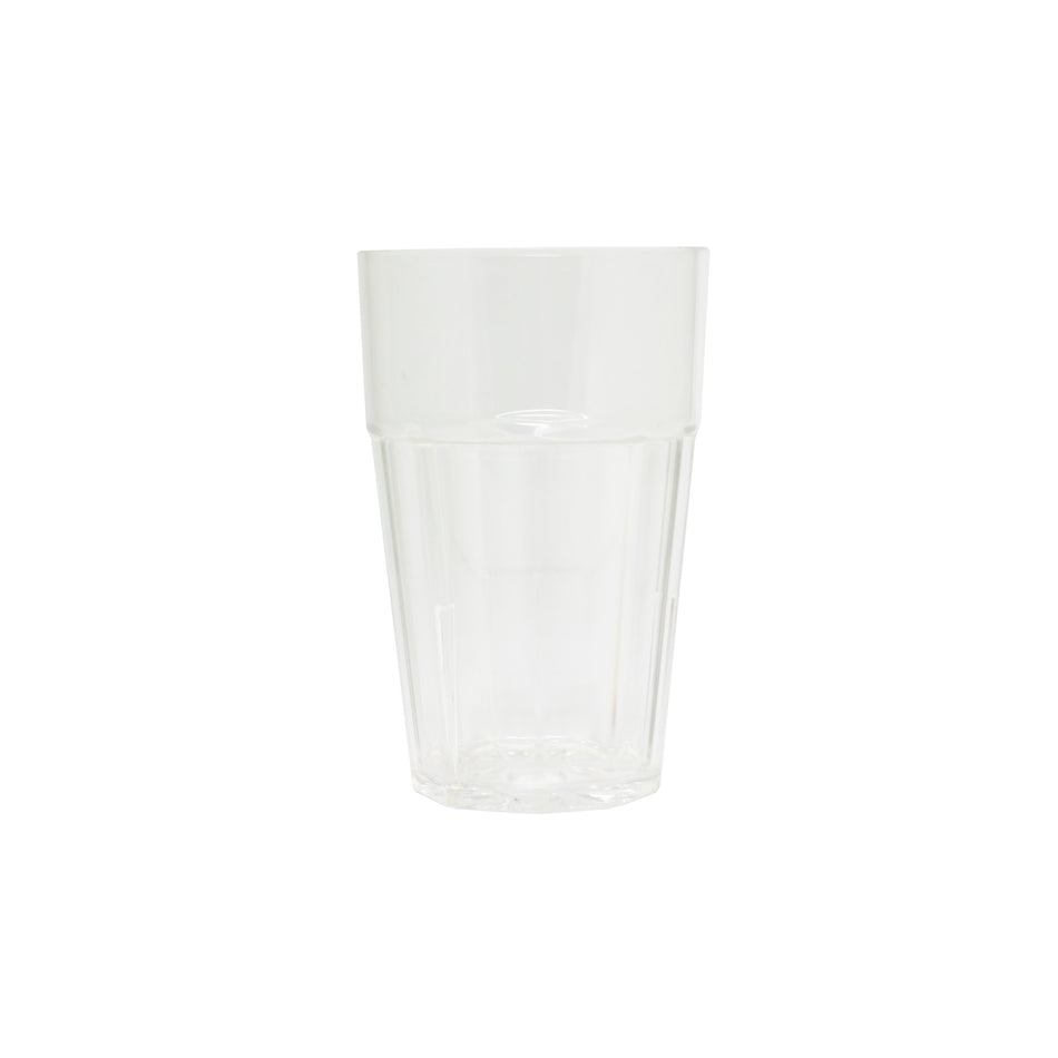 12 Pack 10 oz, 3" Diameter x 4-3/4" Height, Diamond Tumbler, Clear Color, Polycarbonate, Stackable, Dishwasher Safe, Break-Resistant, Shatter-Resistant
