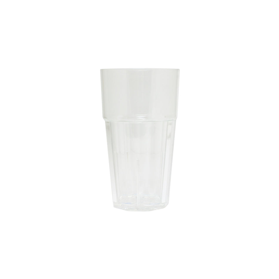 12 Pack 16 oz, 3-1/3" Diameter x 5-7/8" Height, Diamond Tumbler, Clear Color, Polycarbonate, Stackable, Dishwasher Safe, Break-Resistant, Shatter-Resistant