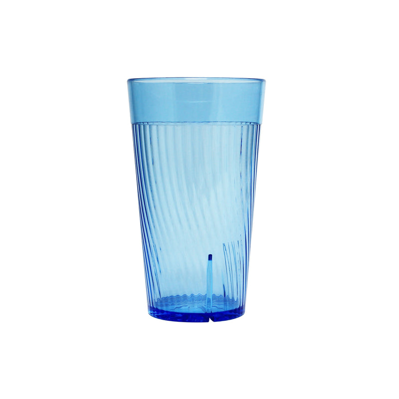 Thunder Group PLPCTB314BL 14 Oz Swirl Tumbler Blue Polycarbonate Drinkware