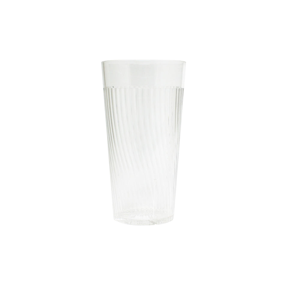 12 Pack 20 oz, 3-1/2" Diameter x 6-1/2" Height, Belize Tumbler, Clear Color, Polycarbonate, Stackable, Dishwasher Safe, Break-Resistant, Shatter-Resistant