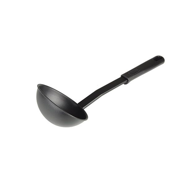 11-5/8" x 3-3/4" x 2-1/3", Ladle, High-Heat Nylon & Polypropylene Handle, Heat Resistant up to 410Â°F, Black Color