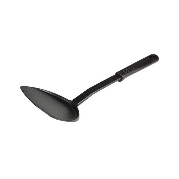 12" x 4" x 2-1/4", Solid Turner, High-Heat Nylon & Polypropylene Handle, Heat Resistant up to 410Â°F, Black Color