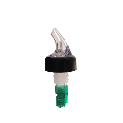 Thunder Group PLPR075C 3/4 Oz Liquor Pourer with Black Collar SAN Plastic