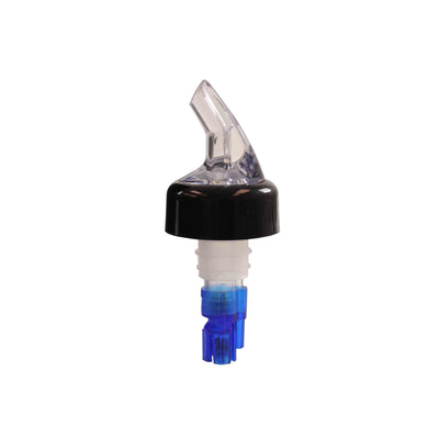 Thunder Group PLPR088C 7/8 Oz Liquor Pourer With Black Collar Plastic