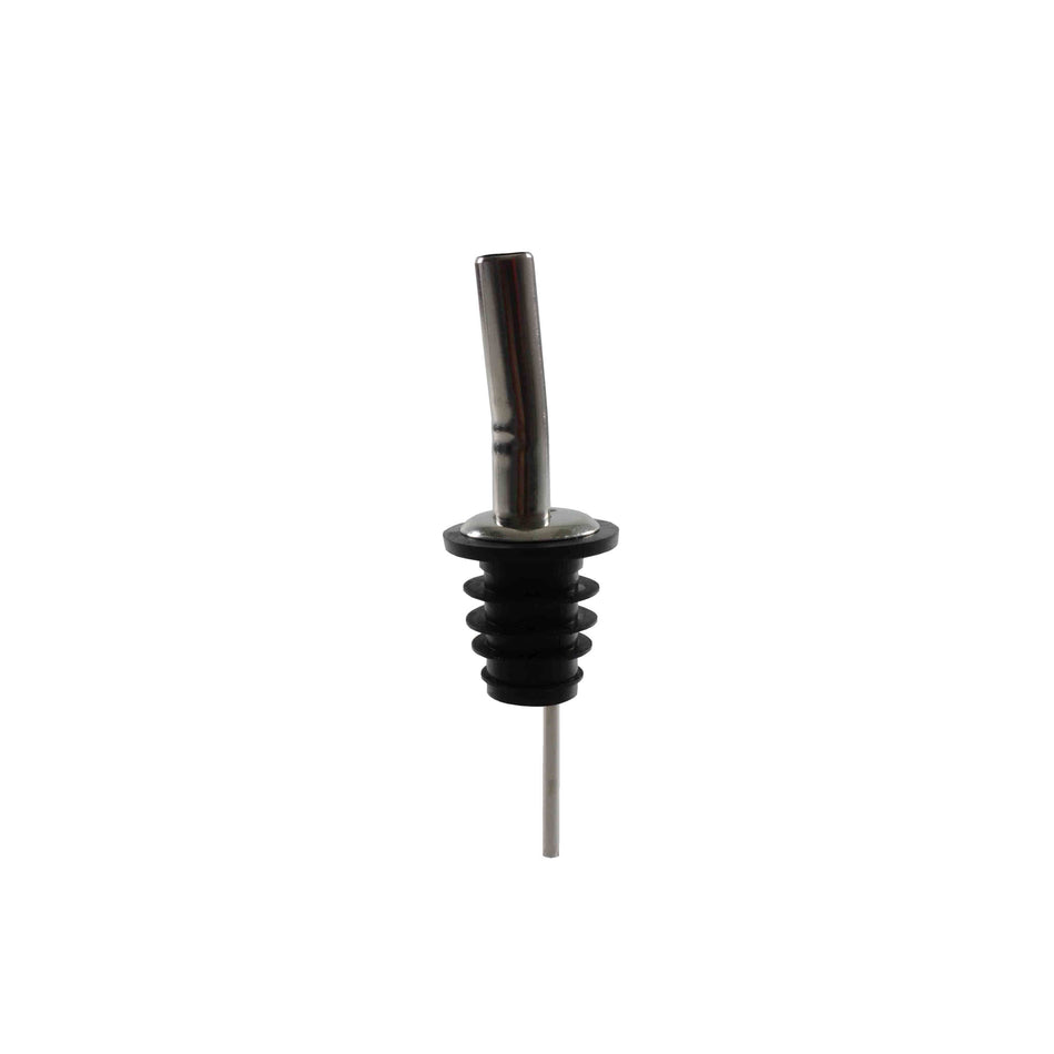 12 Pack 4-2/3" x 1-1/6" x 1-1/6" Speed Jet Liquor Pourer, Extra Fast Flow, Stainless Steel, Color Coded, Fits Standard 750 ml liquor bottle