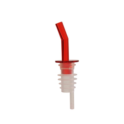 Thunder Group PLPR800RD Liquor Pourer Plastic Red Spout Without Collar 12 Packs