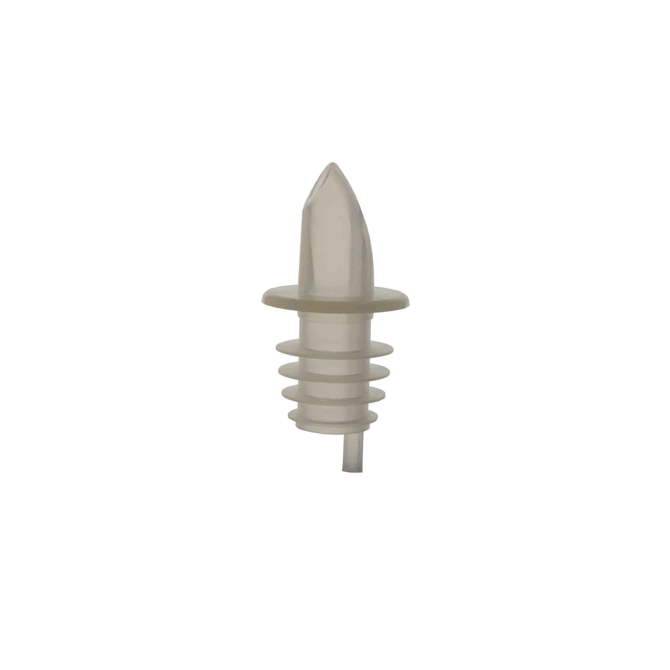 12 Pack 2-2/3" x 1-2/9" x 1-2/9", Free Flow Liquor Pourer, Clear Color, Ethylene-vinyl acetate, Color Coded, Fits Standard 750 ml liquor bottle