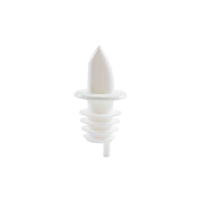 Thunder Group PLPR900WH Liquor Pourer 750ml Free Flow Plastic White - 12 Packs