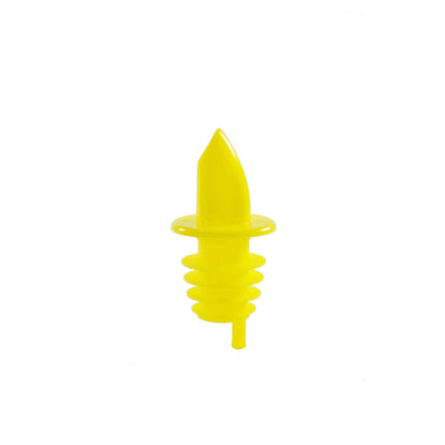 Thunder Group PLPR900YW Liquor Pourer Fits 750ml Bottles Free Flow Yellow 12 Packs