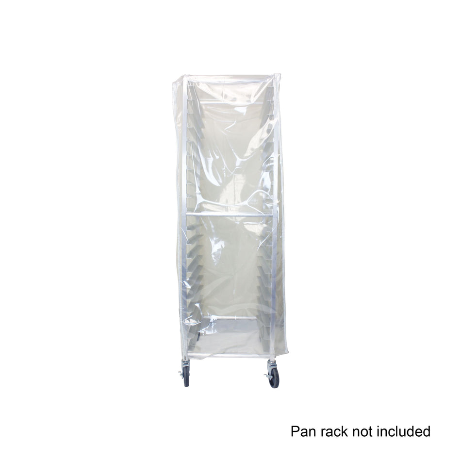 20-Tier Sheet Pan Rack Cover, Clear, PolyVinyl Chloride