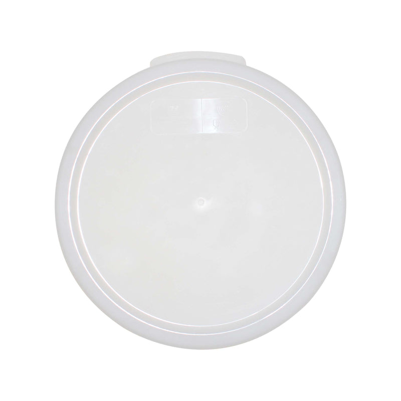 Thunder Group PLRFC0204PP 2 & 4 Quart Round Food Storage Container Cover White Polypropylene