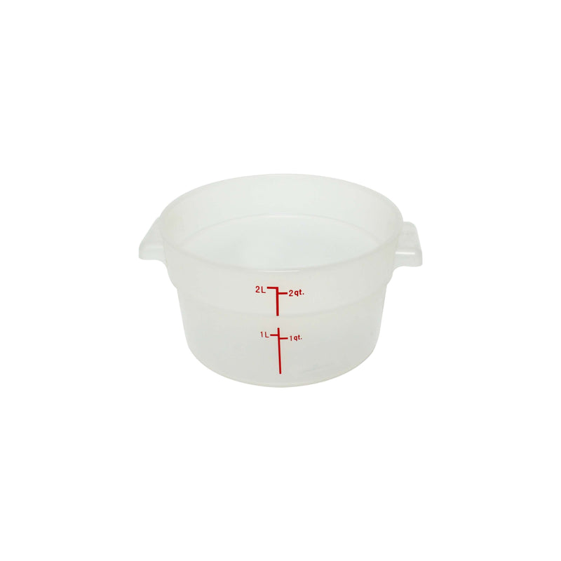 Thunder Group PLRFT302TL 2 Quart Food Storage Container Translucent Polypropylene and Chemical Resistant