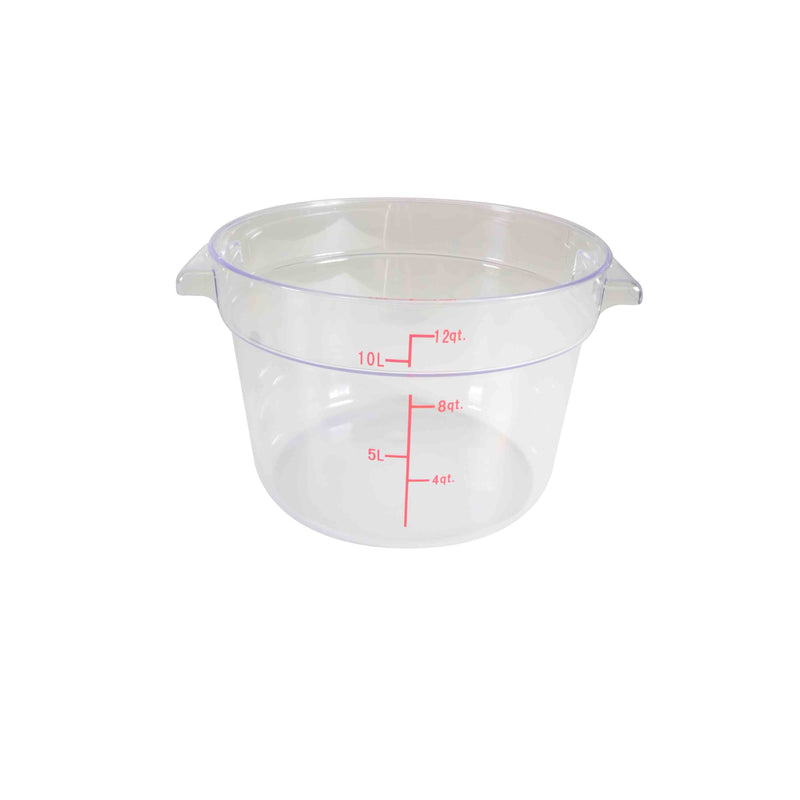 Thunder Group PLRFT312PC 12 Quart Food Storage Container Polycarbonate Clear