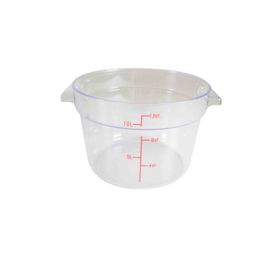 Thunder Group PLRFT312PC 12 Quart Food Storage Container Polycarbonate Clear