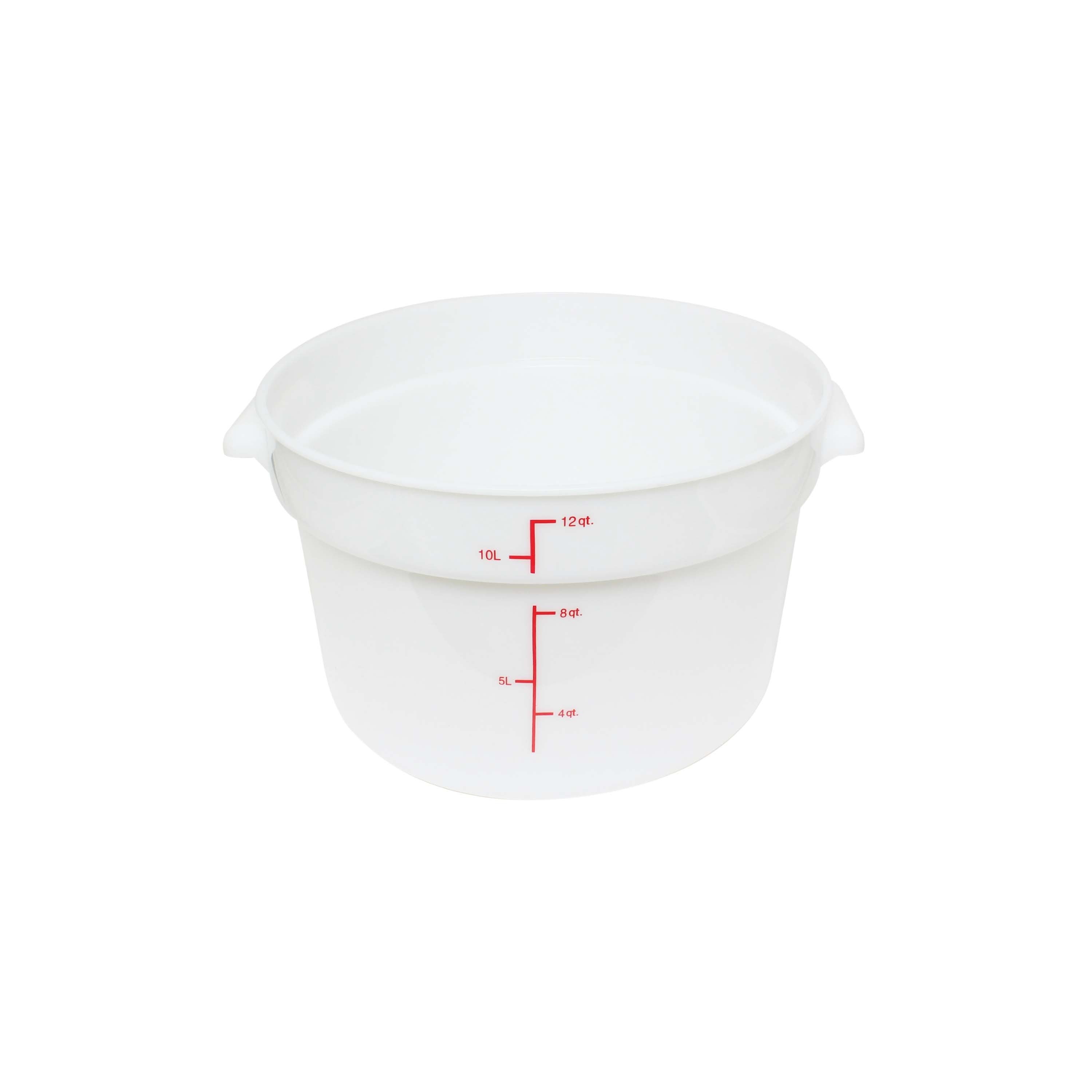 Thunder Group PLRFT312PP 12 Quart Round Food Storage Container ...