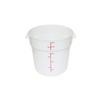 Thunder Group PLRFT318PP 18 Quart Round Food Storage Container Polypropylene White Stain Resistant