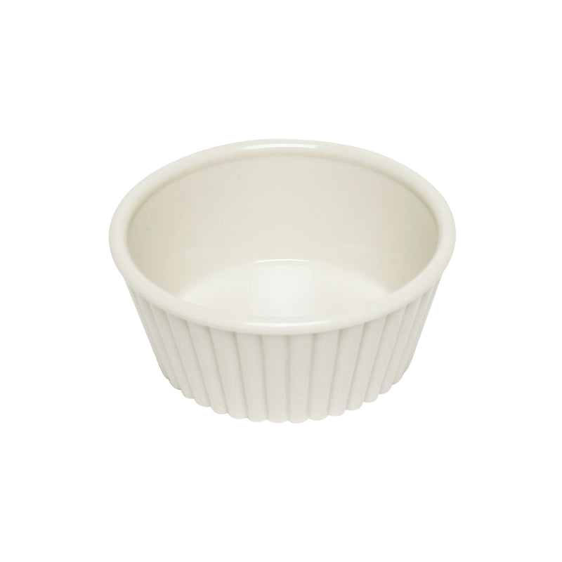 Thunder Group PLRM005W 5 Oz Ramekin Fluted ABS Plastic Bone 4 Dozen Minimum Order