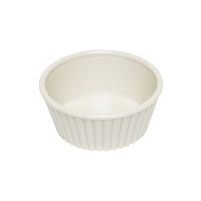 Thunder Group PLRM005W 5 Oz Ramekin Fluted ABS Plastic Bone 4 Dozen Minimum Order