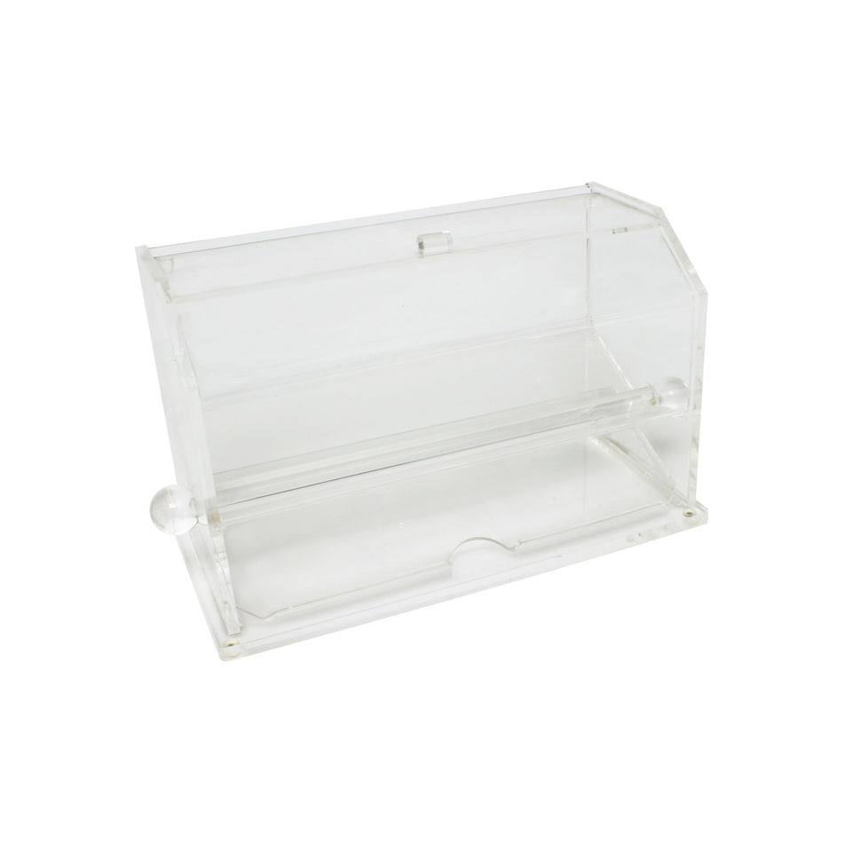 12-5/8" x 5-5/8" x 6-7/8", Straw Dispenser, Acrylic, Easy lift top for refills, Clear Color, Made in Taiwan