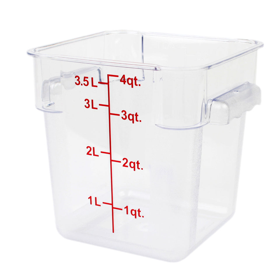 Thunder Group PLSFT004PC 4 Quart Container Scratch and Break Resistant Polycarbonate