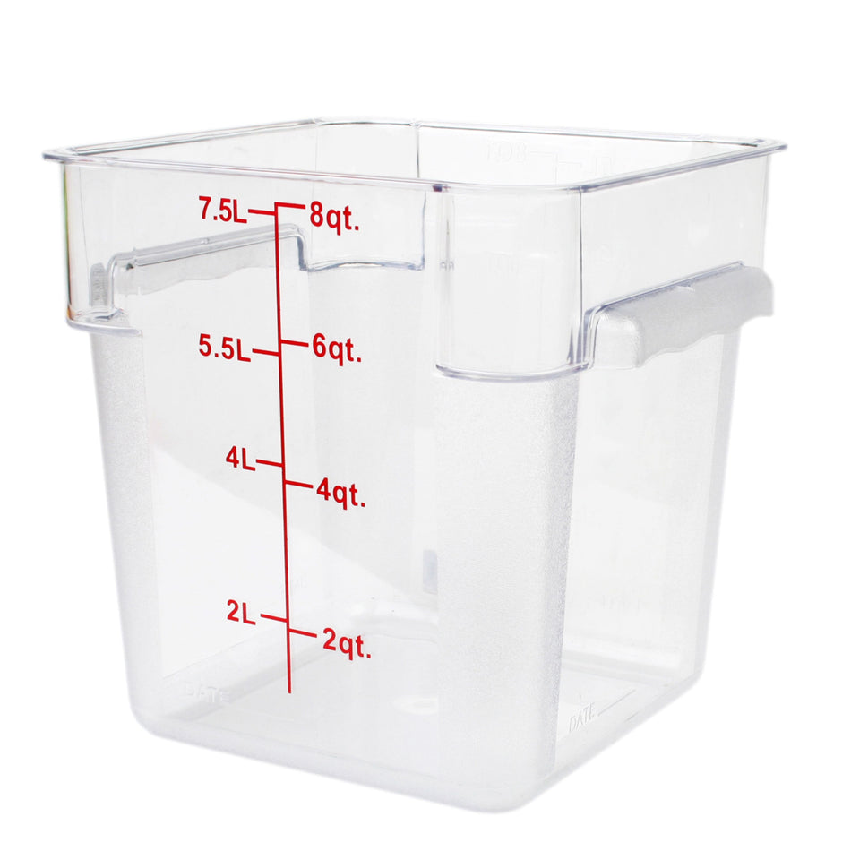 Thunder Group PLSFT008PC 8 Quart Food Storage Container with Scratch and Break Resistant Polycarbonate