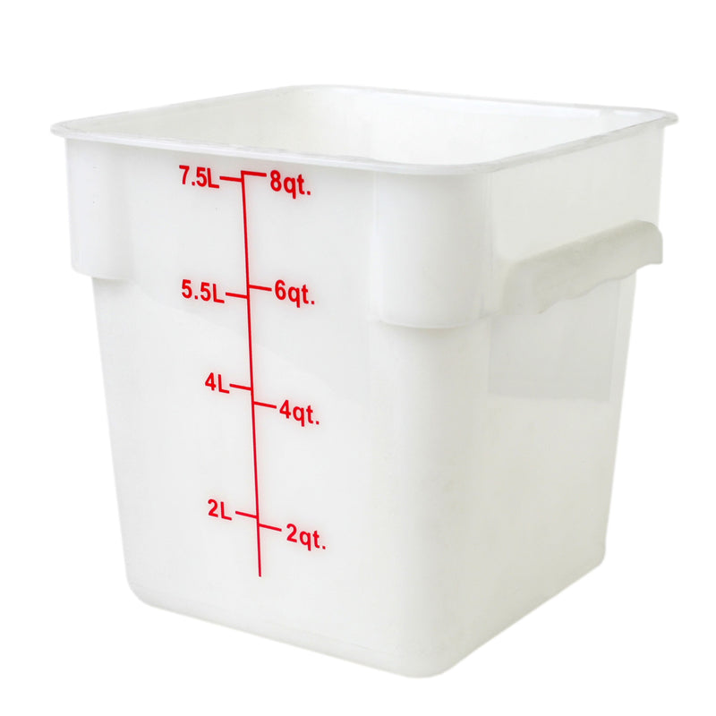 Thunder Group PLSFT008PP 8 Quart Food Storage Container Square Polypropylene Break Resistant