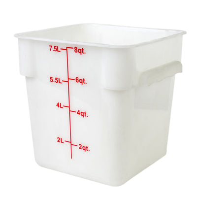 Thunder Group PLSFT008PP 8 Quart Food Storage Container Square Polypropylene Break Resistant