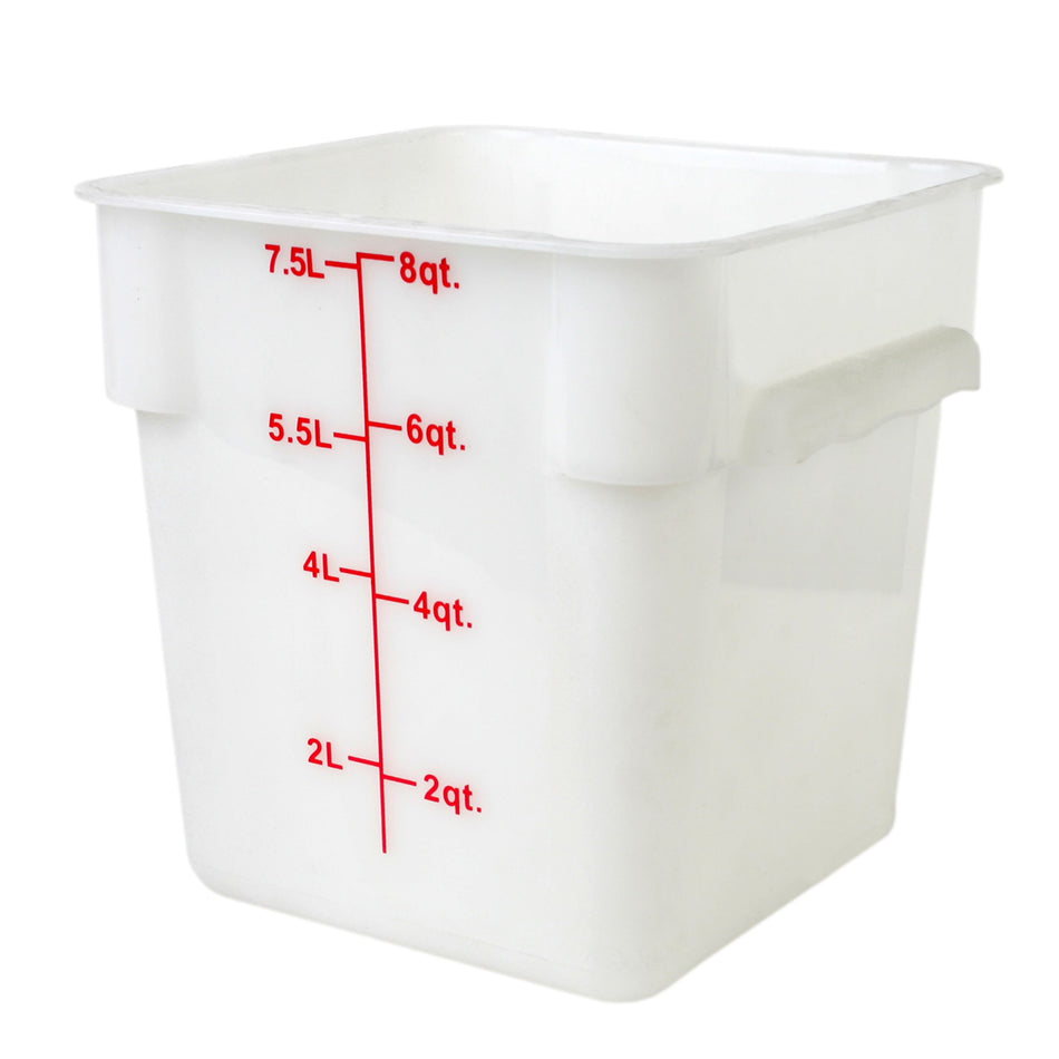 Thunder Group PLSFT008PP 8 Quart Food Storage Container Square Polypropylene Break Resistant